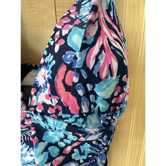 Stella Parker One Piece Swimsuit Coastal Tropical Print New With Tag Size Small - Picture 3 of 7